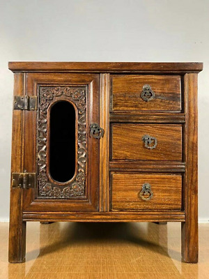 Buy Chinese Natural Rosewood Hand Carved Exquisite Hollowed Out Cabinet 25757