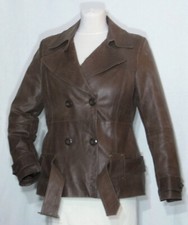 CLOCKHOUSE Lederjacke Vintage Echtleder Lederjackett Ledersakko Lederblazer