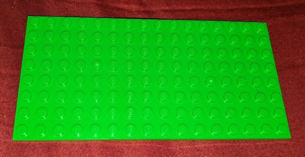 LEGO 8x16 BRIGHT GREEN BASEPLATE 8 X 16 FLAT BASE PLATE BUILDING PIECE PART 16X8