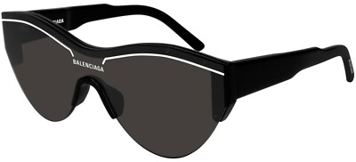 Balenciaga BB0004S Black/Grey (001 A) Sunglasses  display picture 3