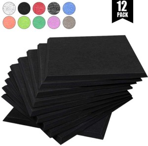 DEKIRU Upgraded 12 Pack Acoustic Panels, 12 X 12 X 0.4 Inches Sound