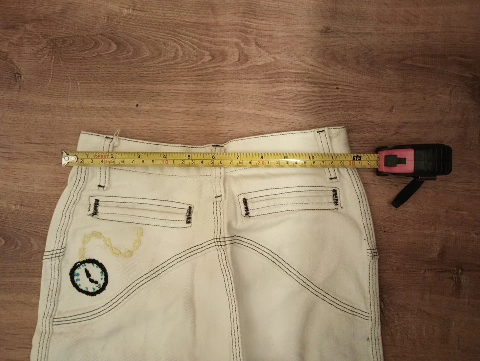 Vintage 70's boys size 8 JC Penney’s Jr Hi White Pants With Multiple Designs - Image 4 of 4