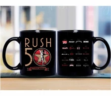 Rush R50 Concert Tour Coffee Mug, Fan Gift