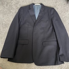 Boys  Size 14 Nordstrom Navy Blue Suit Jacket With Gold Buttons