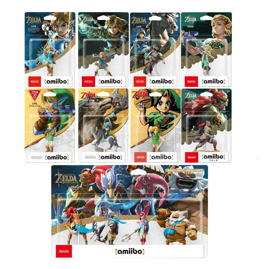 NINTENDO Amiibo Zelda - Tears Of The Kingdom - Breath Of The Wild - Ocarina Of Time - Mix