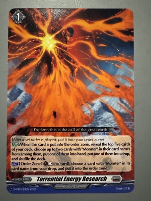 CARDFIGHT VANGUARD TORRENTIAL ENERGY RESEARCH (BRANDT GATE) D-PR
