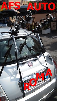 PORTABICI POSTERIORE X BICI PER FIAT 500 2011 PER BICI UOMO