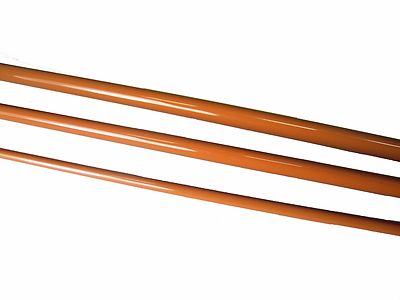 OLDE FLY SHOP FIBERGLASS FLY ROD BLANK 6FT 2WT 3PC BURNT ORANGE WITH CLOTH BAG