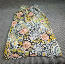 Loft Woman Summer Dress XS Floral Multicolor Flowy Beach S-S Casual Comfort Cute