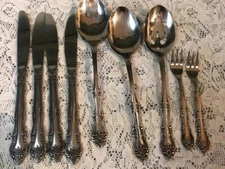 ROGERS CO DREAM ROSE Serving Spoons Forks Knives STAINLESS KOREA