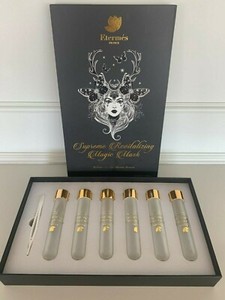 Premium GLASS TUBES w/Lids&Caps+Tweezers~FRANCE ETERMES Mask EMPTY CONTAINER&BOX