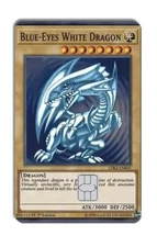 Blue Eyes White Dragon Credit Card Skin Decal Small Chip Precut