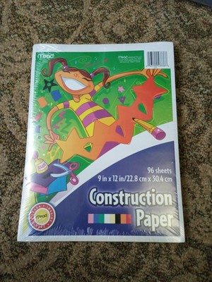 Mead academie jr. 96 sheets acid free construction paper (043100533368)