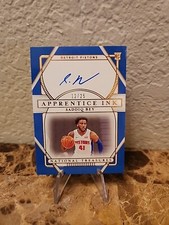 2020-21 National Treasures Saddiq Bey Apprentice Ink Rookie Auto RC 12/25 API-SB