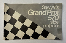 Sawyer's Grand Prix 570 Slide Projector Instruction Booklet Only 1975