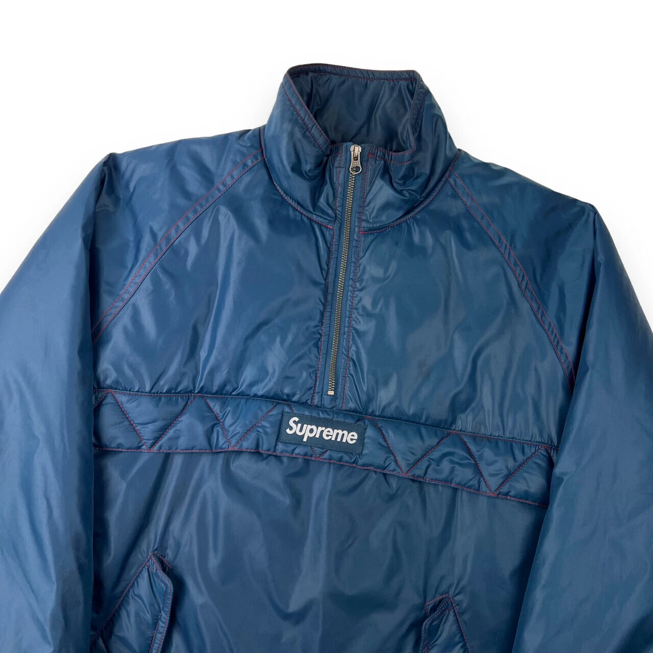 Pull bleu point de contraste Supreme