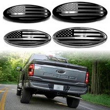 7" 9" inch For Ford F-150 F-250 Front Grille Tailgate Emblem US Flag Oval Badge