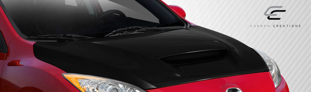 10-13 Mazda Mazda 3 M-Speed Carbon Fiber Creations Body Kit- Hood