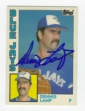 Dennis Lamp Autographed 1982 Topps Traded Signed Baseball Card #69T Blue Jays 