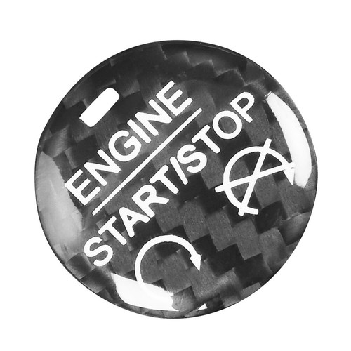 Engine Start Stop Button Cover Trim For Ford Mustang 2015-22 Black Carbon Fiber - Bild 3 von 10