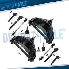 10pc RWD Front Upper Control Arms Tie Rod Sway Bar  for 1997-1999 Dodge Ram 1500