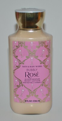 1 NEW BATH & BODY WORKS BUBBLY ROSE LOTION CREAM HAND 8 OZ PINK ORANGE CRANBERRY