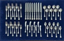 BALLET/SILVER ROSE by Weidlich Sterling Flatware Set 8-6 Piece Settings  No Mono