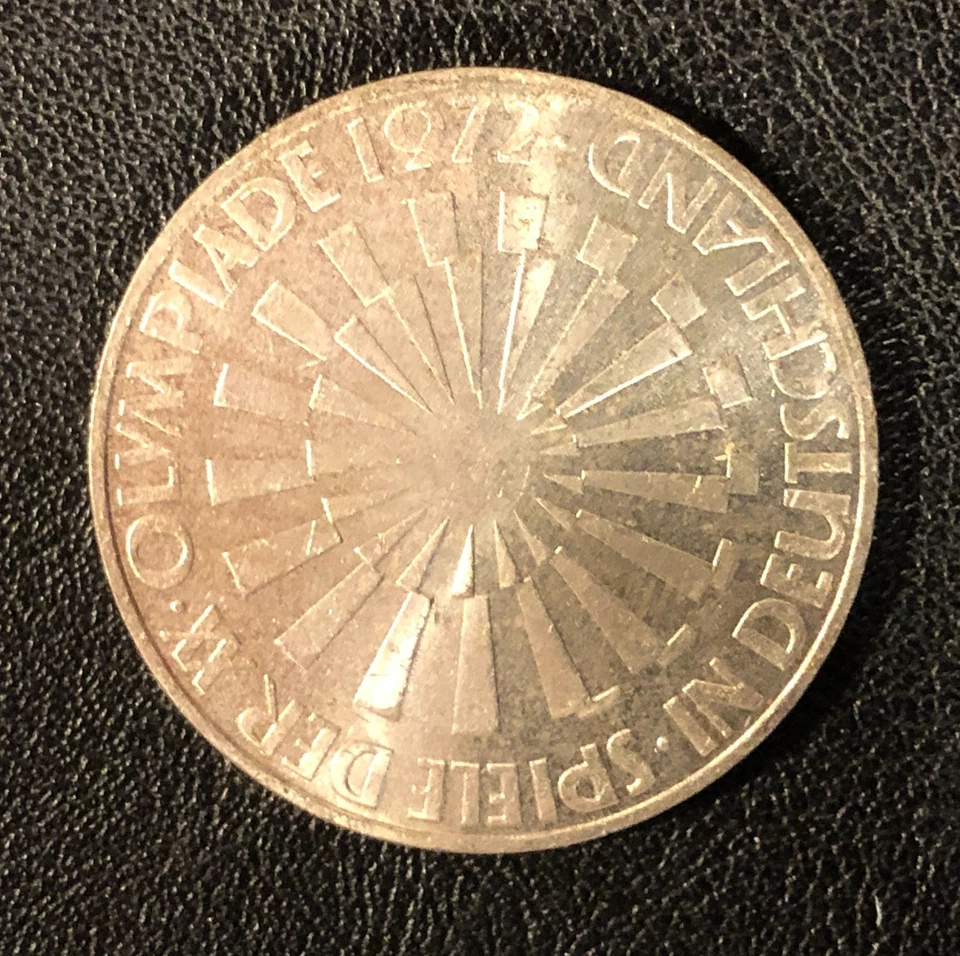 1972 D Germany 10 Mark SILVER Munich Olympic Games Coin .625 Uncirculated - Image 2 of 2