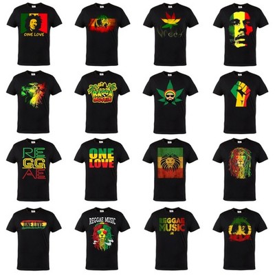 Reggae T Shirt Herren Rasta Jamaica One Love Lion Music