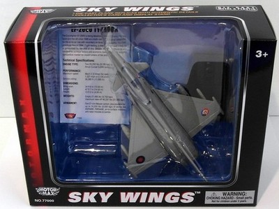 Motormax Skywings Maßstab 1:100 77009 EF-2000 Typhoon mit Aufsteller