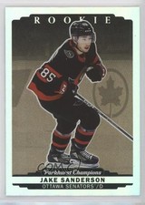 2022-23 Upper Deck Parkhurst Champions Rookies Gold Rainbow Jake Sanderson 12af