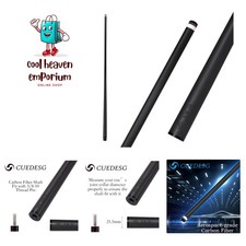 Professional Low Deflection Carbon Fiber Pool Cue Shaft - 10.5mm/11.8mm/12.5mm