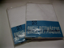 2x Vintage Damast Bettwäsche Aussteuer Bettbezüge 130 x 200 cm Quelle