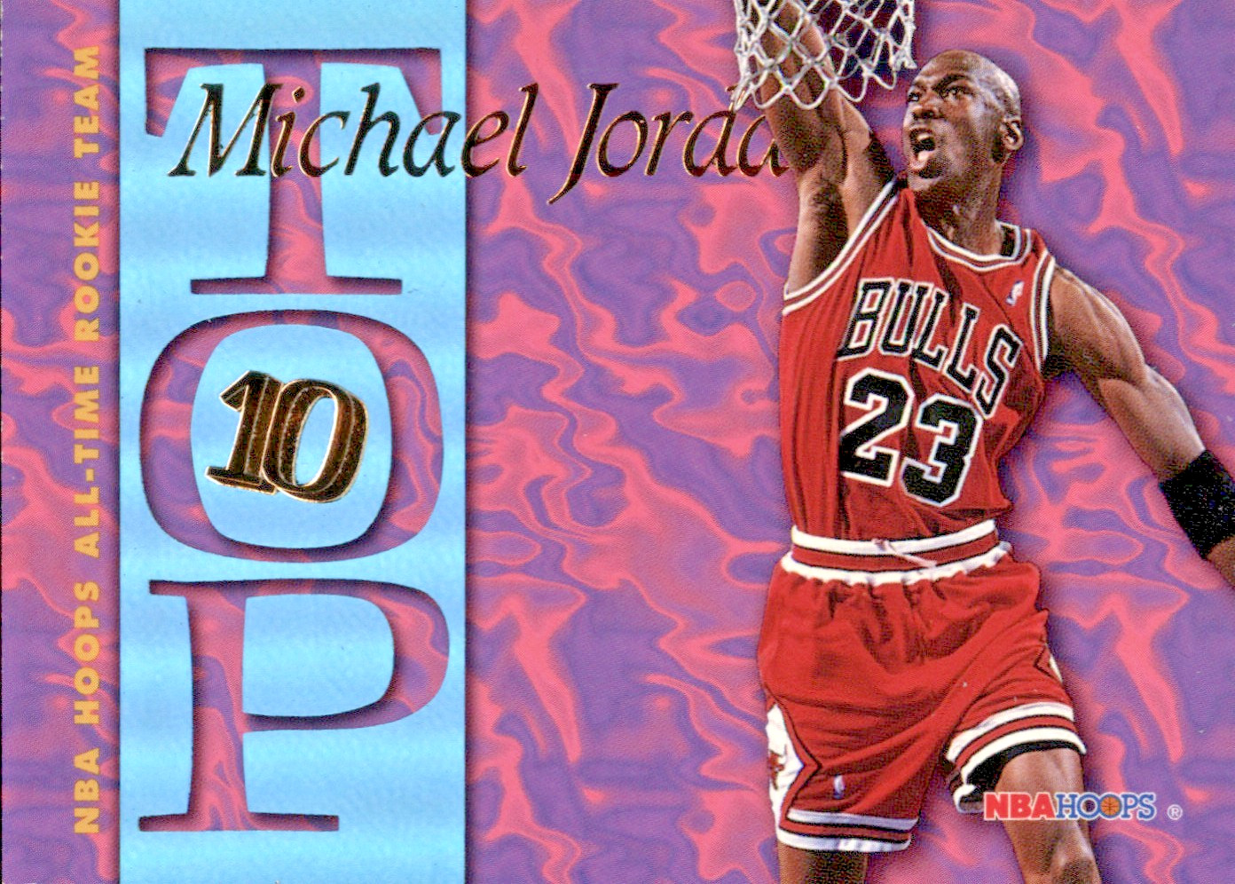 1995 Hoops "Top Ten" - Michael Jordan #Ar7 - Chicago Bulls