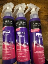   John Frieda Frizz Ease 3 Day Straight Heat Protection Spray 3.5 fl oz Lot Of 3