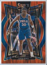 2024-25 Select Concourse Orange Flash Prizm #97 Adem Bona 76ers RC C2