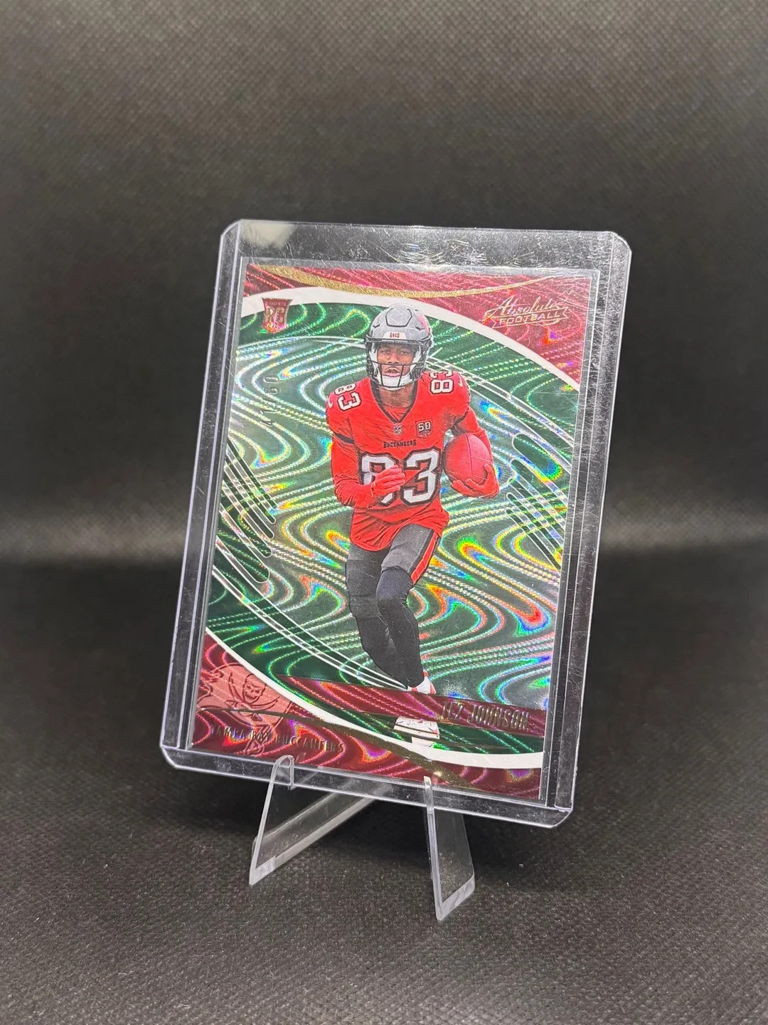 Tez Johnson 2025 Absolute Green Wave Rookie /60 #184 Tampa Bay Buccaneers SP RC