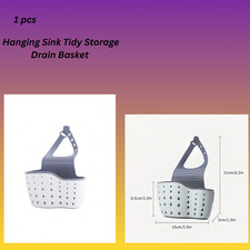 Hanging Sink Tidy Storage Drain Basket Kitchen Organizer Sponge Caddy Holder