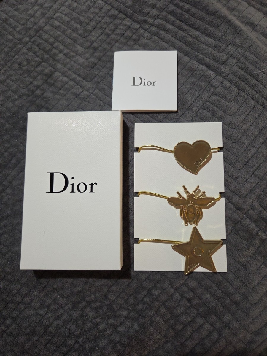 NIB hair clips set GWP NIB Celine Gold Tone Hair Metal Clip Accessory 3” Snap  main image 2