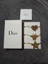 NIB Christian Dior Beauty Gold 3 Hair ties set Novelty GWP Holiday Collection
