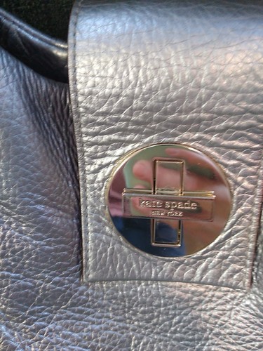 KATE SPADE STEVIE BEXLEY SHOULDER BAG PURSE HANDBAG SATCHEL LEATHER Silver - Picture 2 of 14