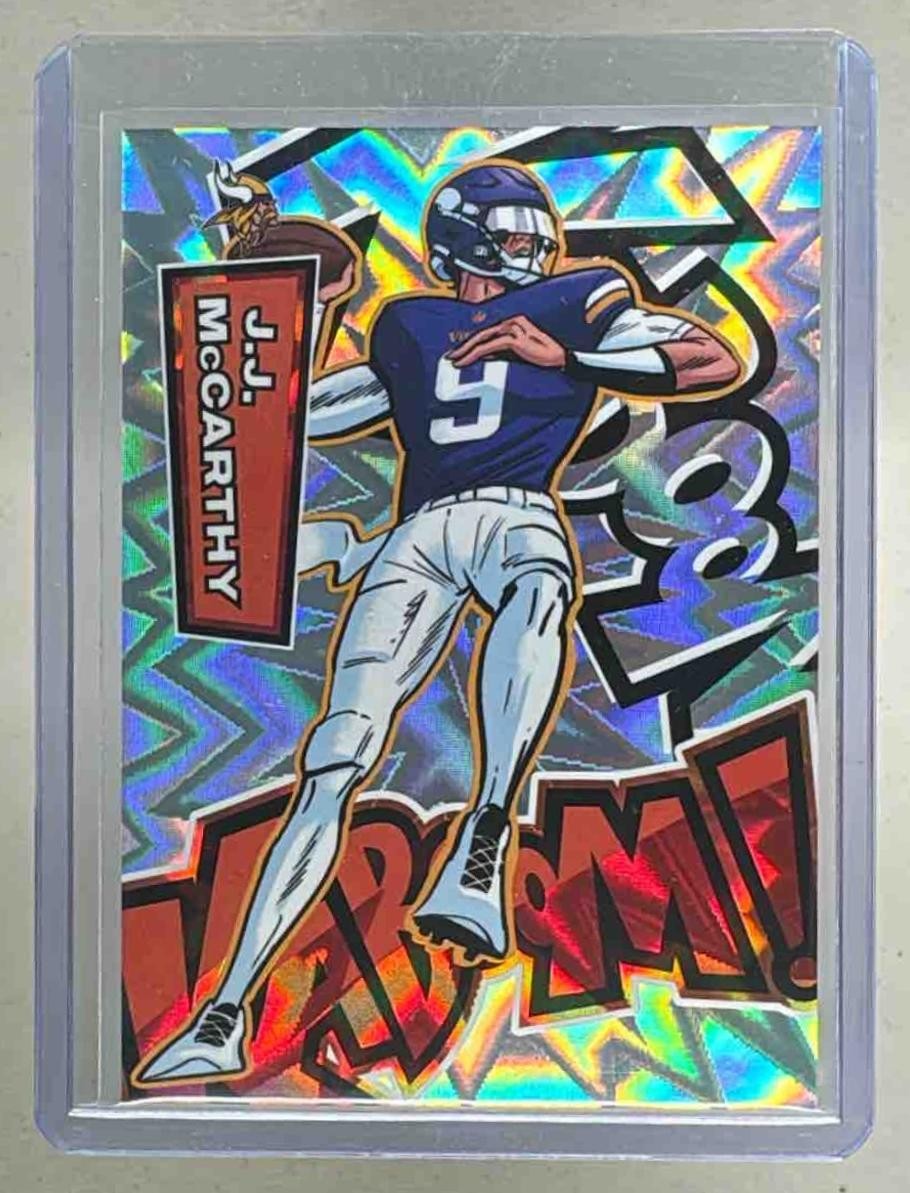 J.J. McCarthy 2025 Panini Absolute #2 Vertical Kaboom! SP SSP
