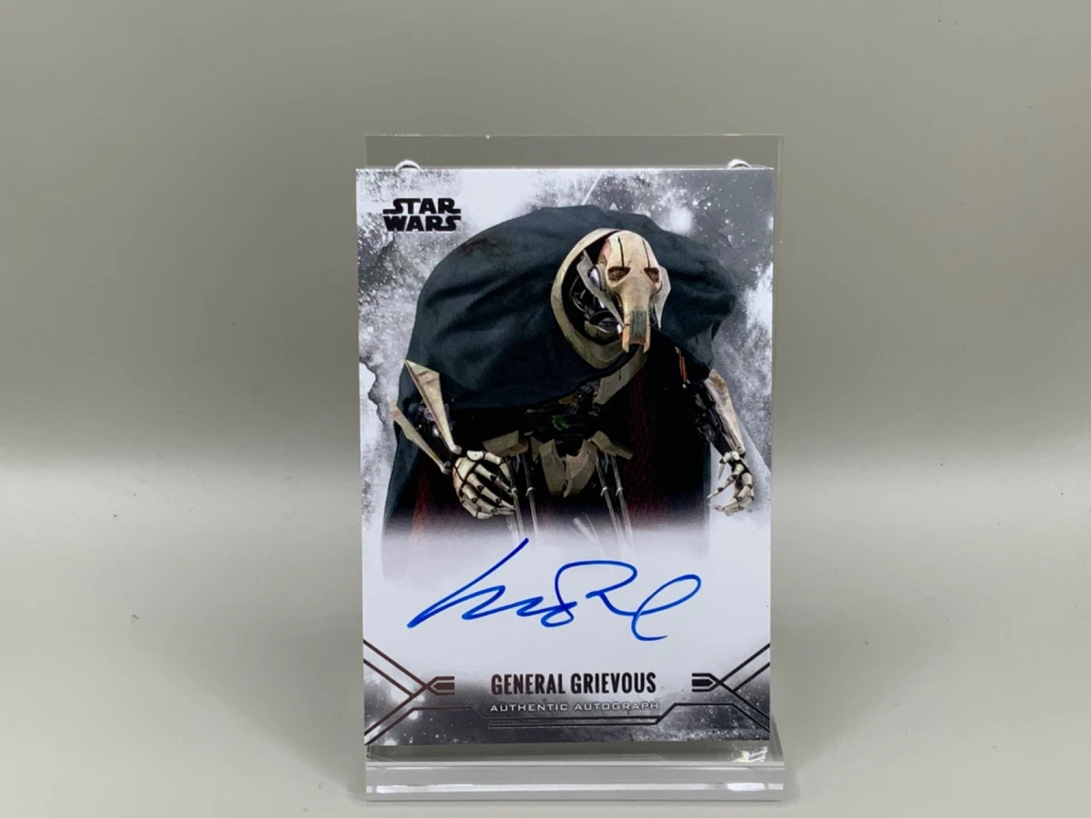 Topps General Grievous Star Wars Collectable Trading Cards for