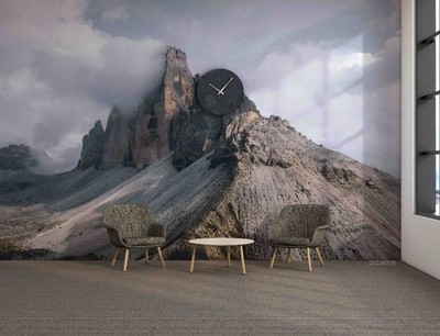 3D Nature Rock Mountain Self-adhesive Removeable Wallpaper Wall Mural