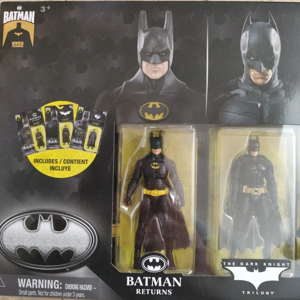 Batman Action Figuren 3-Pack🦇85 Years Edition🦇DC🦇The Dark Knight🦇NEU&OVP - Bild 3 von 4