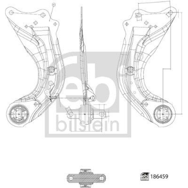 Febi Bilstein 186459 Lenker RadaufhäNgung FüR Mazda 3 BM BN-image
