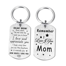 Happy Mom Birthday Gifts for Women - Remember I Love You Mom Gifts, Silver Mom