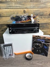 Single DIN 7in. Flip-UP Screen Car Stereo Wireless Carplay Media AM/FM Receiver