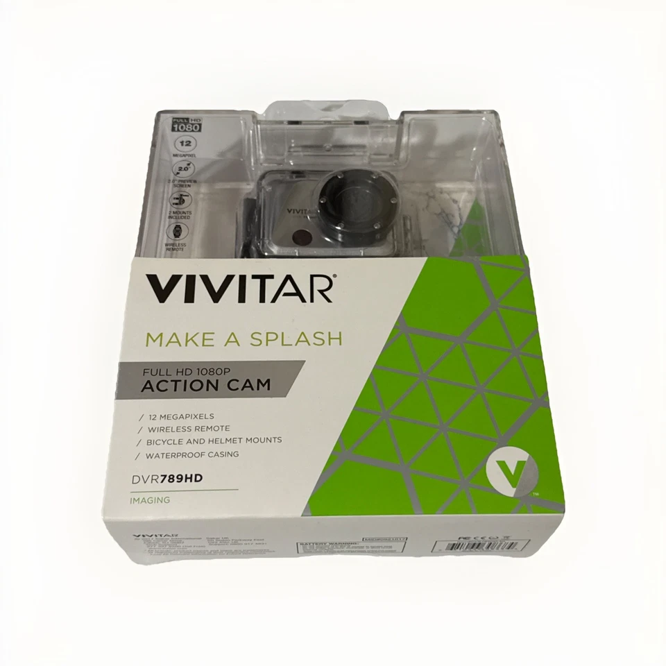 Vivitar DVR789HD-SIL Action Camera with Remote - Silver - Image 2 of 4