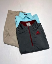 Boys Clothing Lot 3 Items Size 8 IZOD Shirt Pants size 8 Husky Adidas Pullover